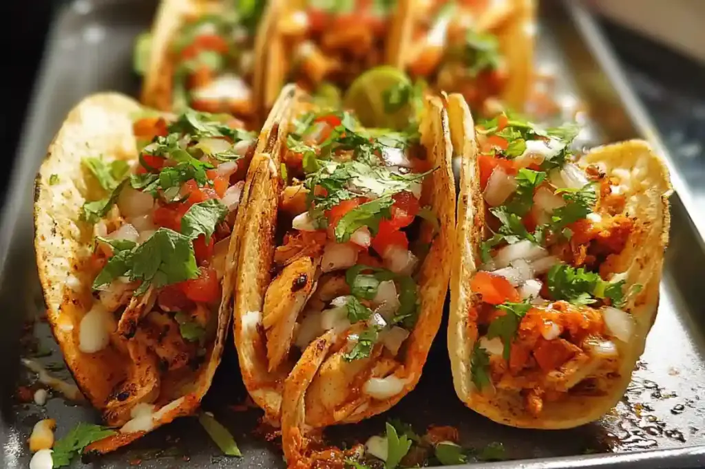 Mini Baked Chicken Tacos