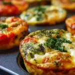 Delicious mini frittatas prepared for healthy meal prep.