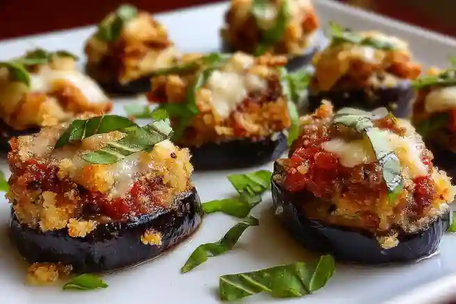 Mini Stuffed Eggplant Bites