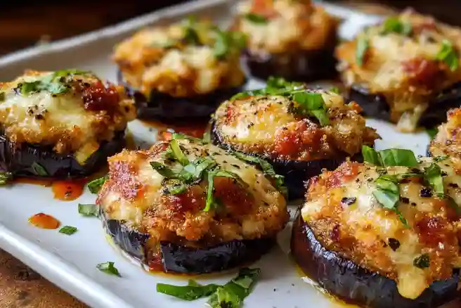 Mini Stuffed Eggplant Bites