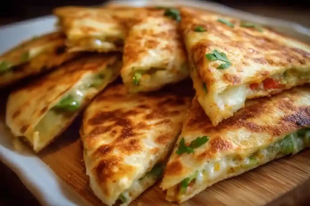 Mini Veggie Quesadilla Triangles