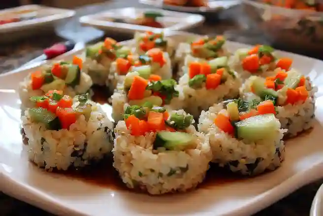 Mini Veggie Sushi Bites