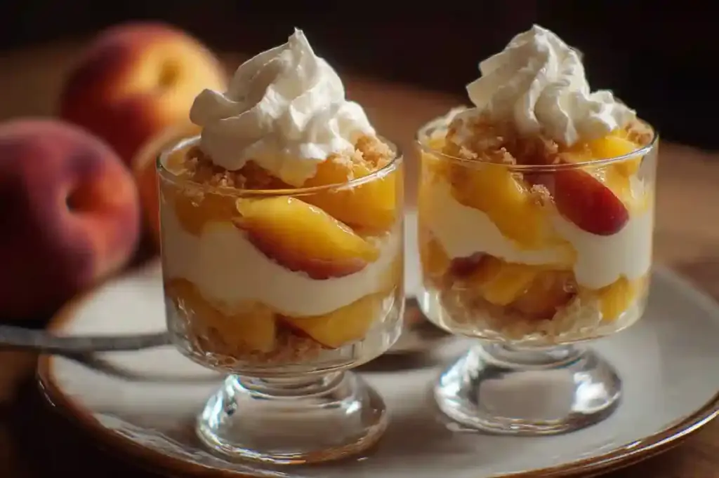 Peach and Cream Parfaits