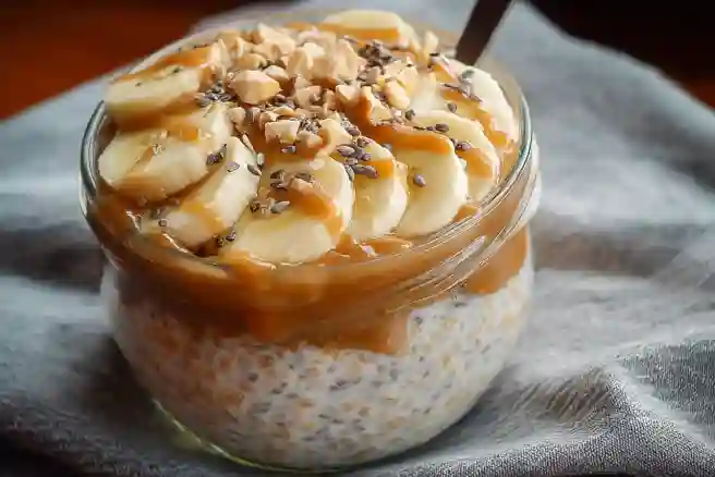 Peanut Butter Banana Overnight Oats