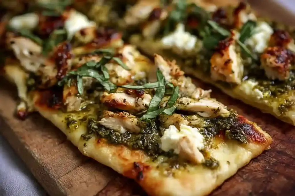 Pesto Chicken Flatbread
