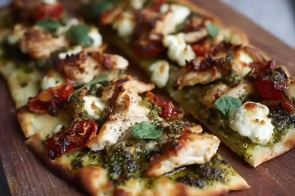 Pesto Chicken Flatbread