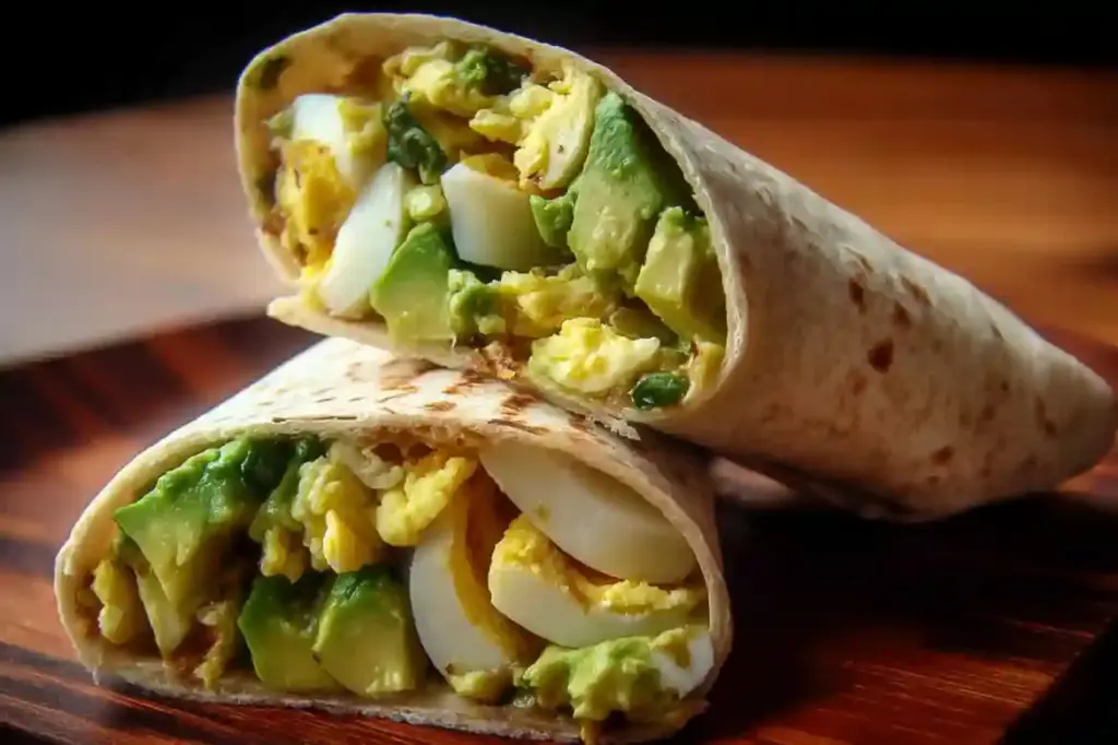 Quick Egg and Avocado Wrap