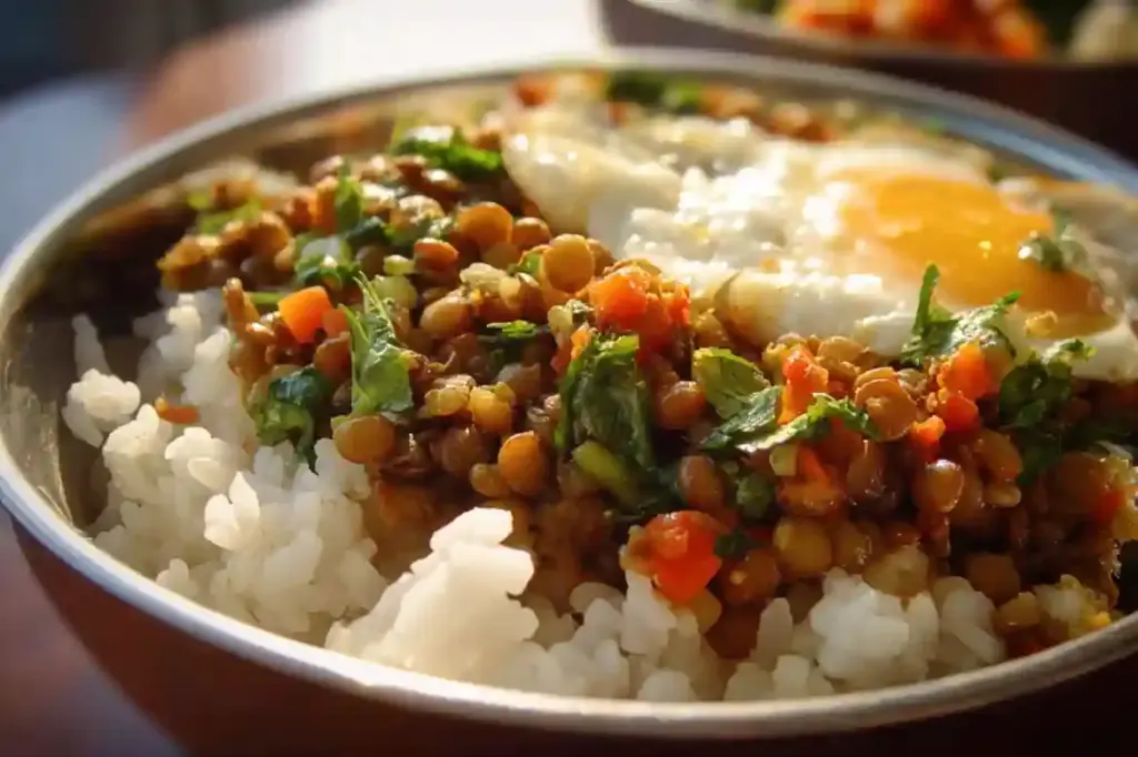Quick Lentil and Rice Bowls