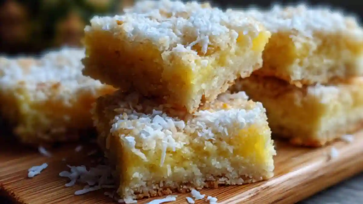 Delicious quick pineapple coconut bars with a tropical flair