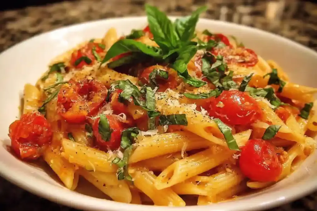 Quick Tomato Basil Pasta