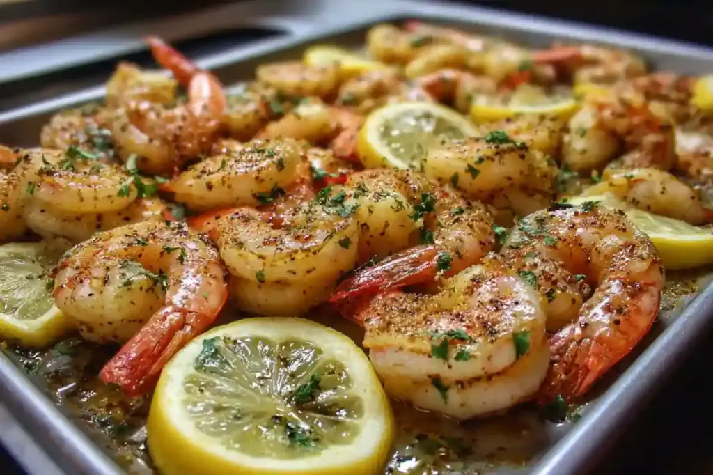 Sheet Pan Lemon Pepper Shrimp