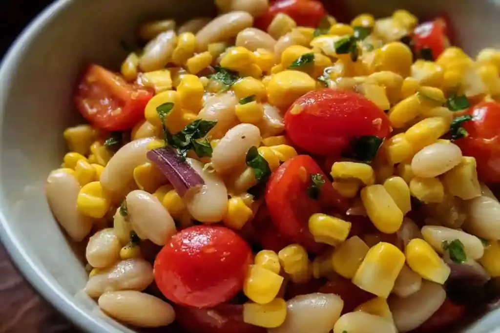 Simple Cold Bean and Corn Salad