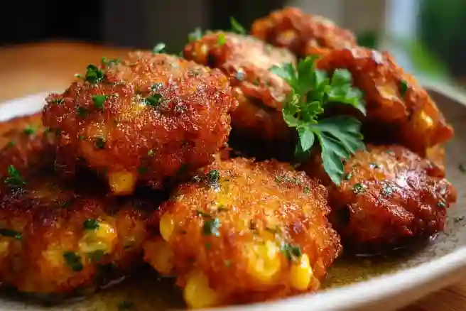 Spicy Corn Fritter Bites