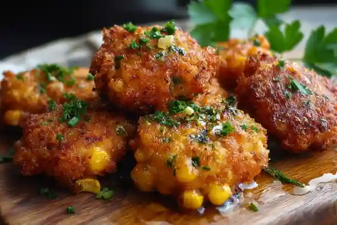 Spicy Corn Fritter Bites