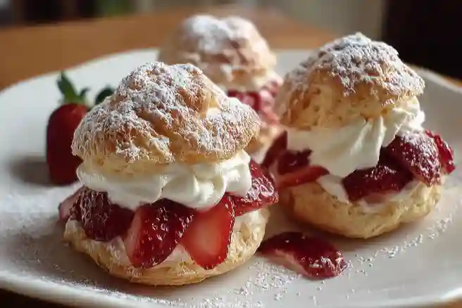 Strawberry Cream Puffs