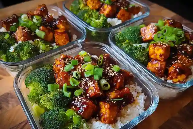 Teriyaki Tofu Meal Prep Bowls