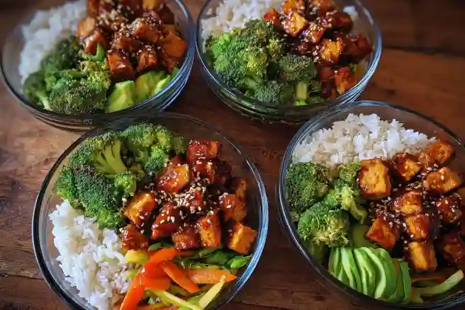 Teriyaki Tofu Meal Prep Bowls