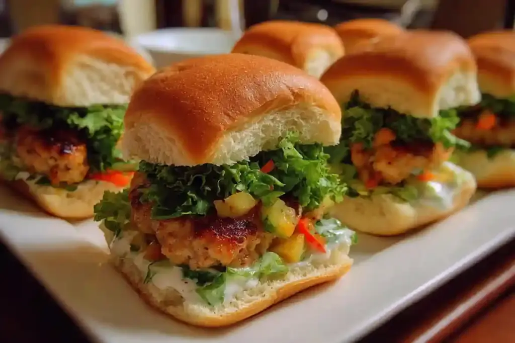 Veggie-Loaded Turkey Sliders