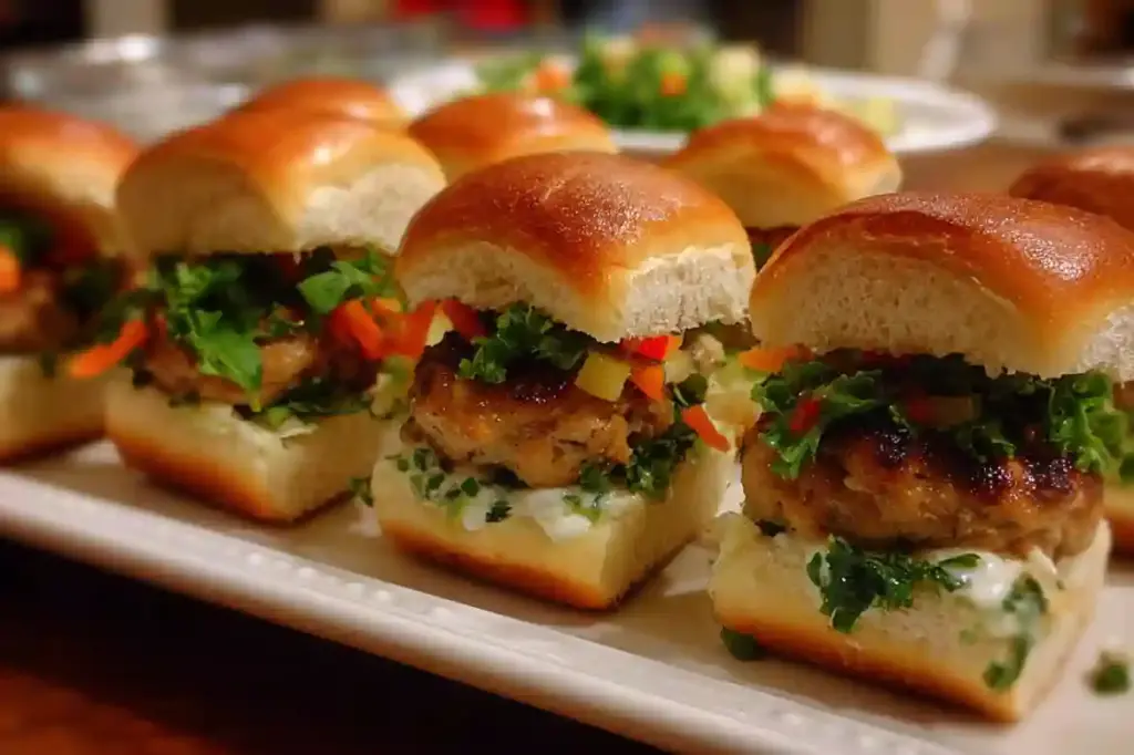 Veggie-Loaded Turkey Sliders