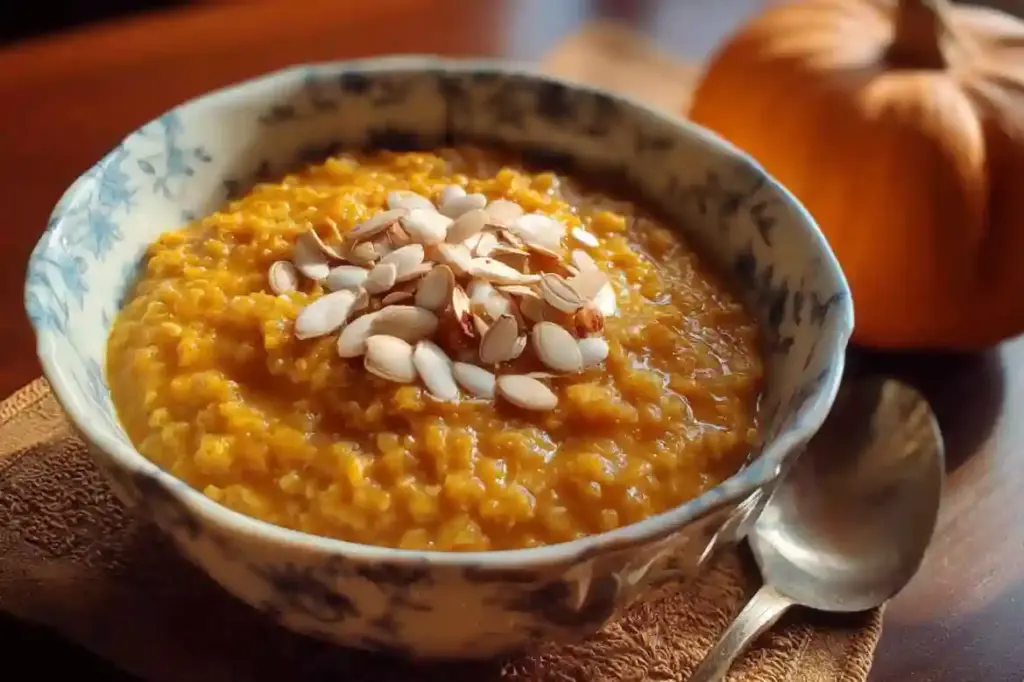 Warm Vegetarian Pumpkin Oats
