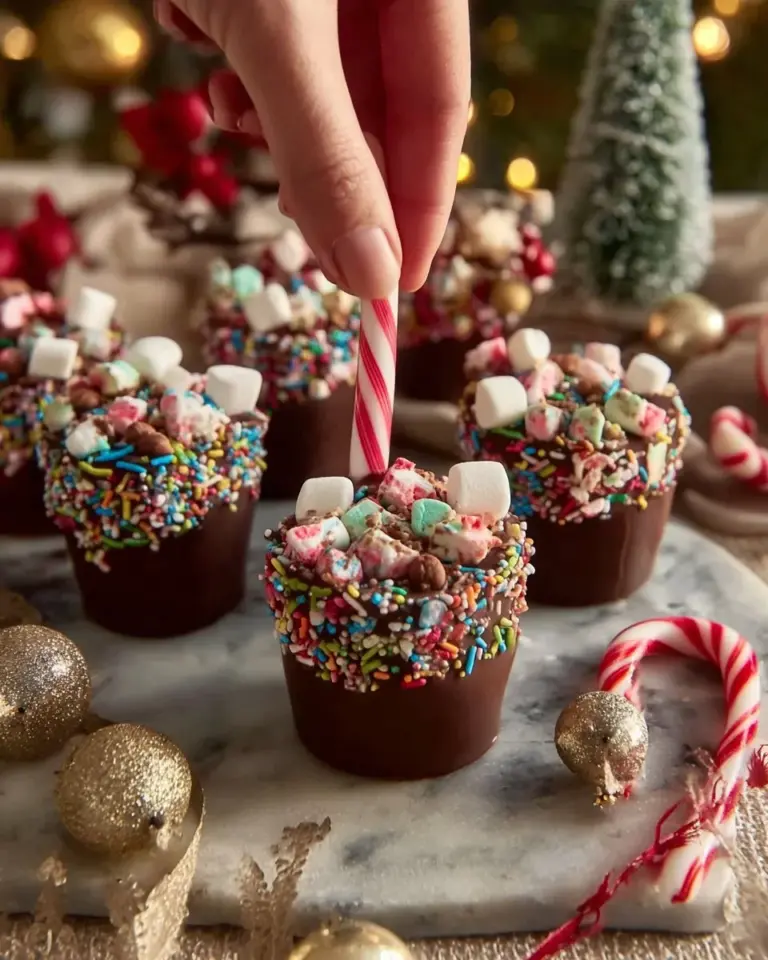 Delicious chocolate hot cups topped with whipped cream and chocolate shavings