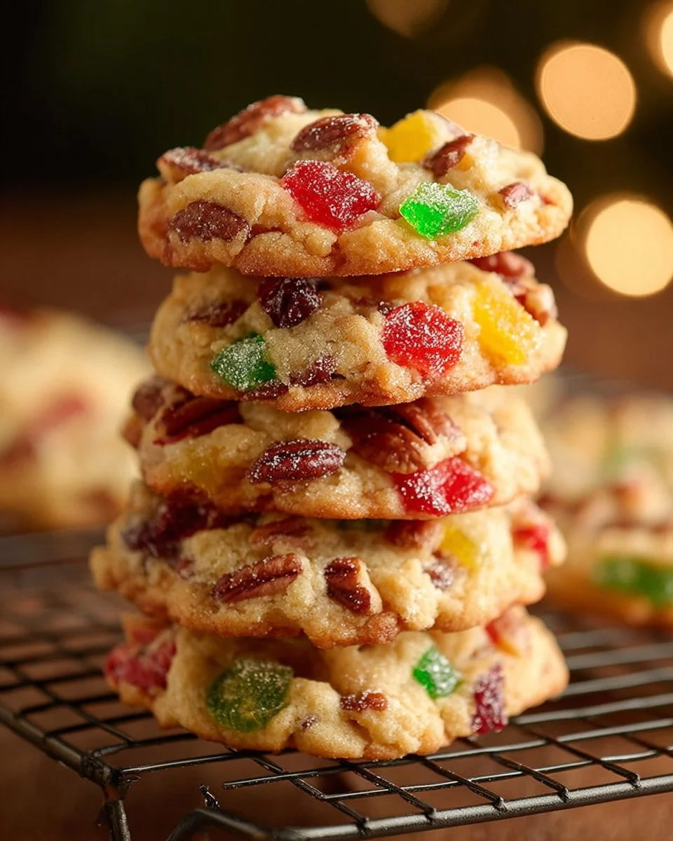 Assorted homemade Christmas cookies with festive decorations on a holiday table