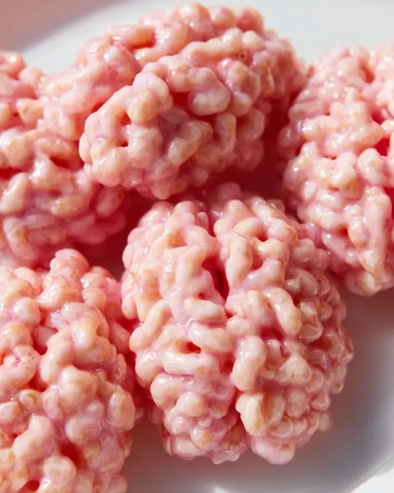 Marshmallow Rice Bubbles shaped like Halloween brains, perfect spooky treats.