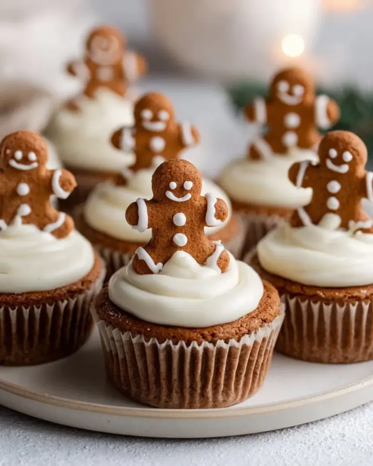 Delicious no-bake gingerbread cheesecake cups with festive decorations