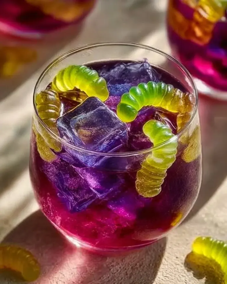 A bubbling cauldron of Witch’s Potion Punch for Halloween festivities.