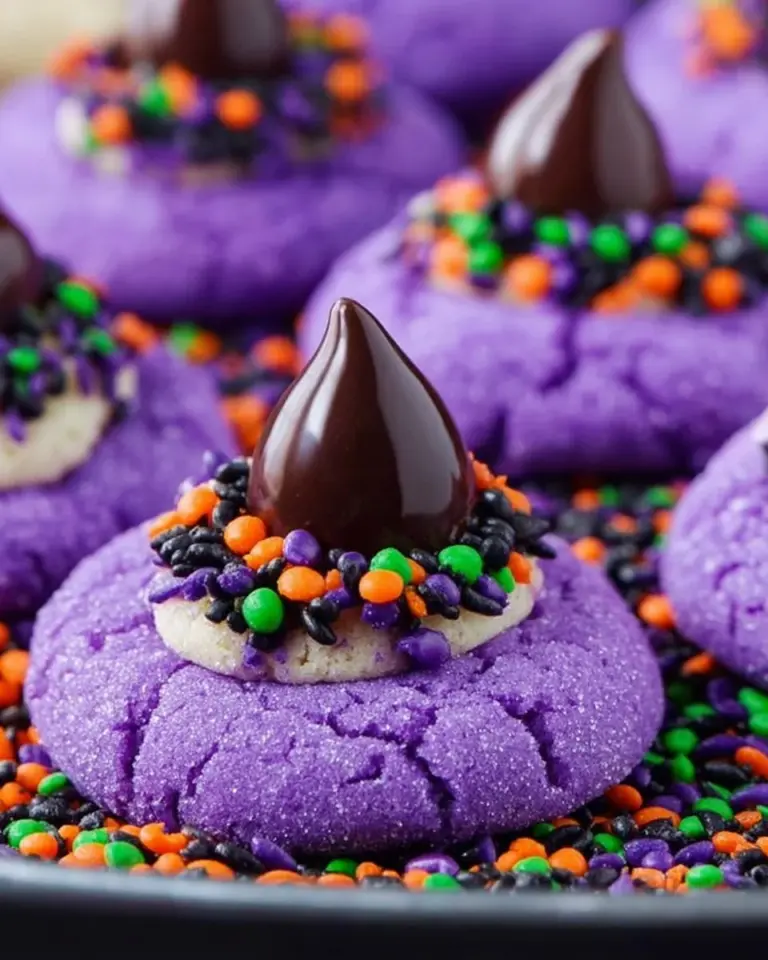 Spooky Witchy Cookies decorated for Halloween