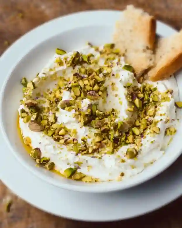 Honey and Pistachio Whipped Feta Dip