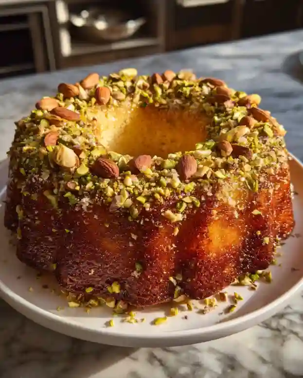 Limoncello Pistachio & Almond Cake