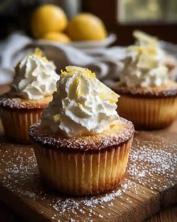 Limoncello Ricotta Cupcakes
