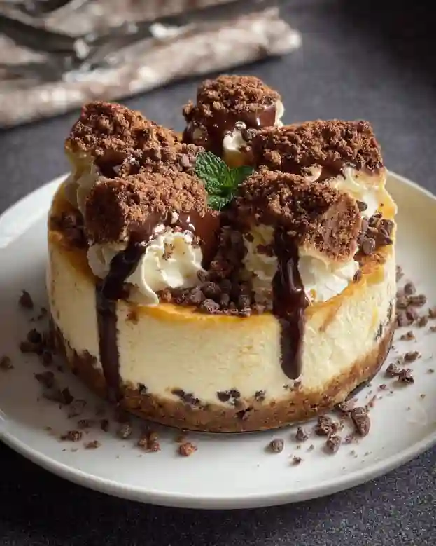 Mascarpone Ricotta Cannoli Cheesecake
