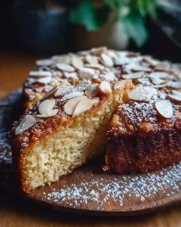 One-Bowl Almond Ricotta Coffee Cake