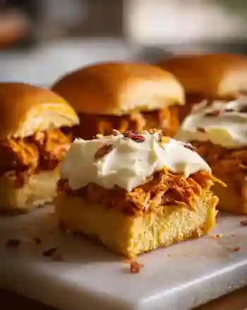 Shredded Rotisserie Chicken Sliders