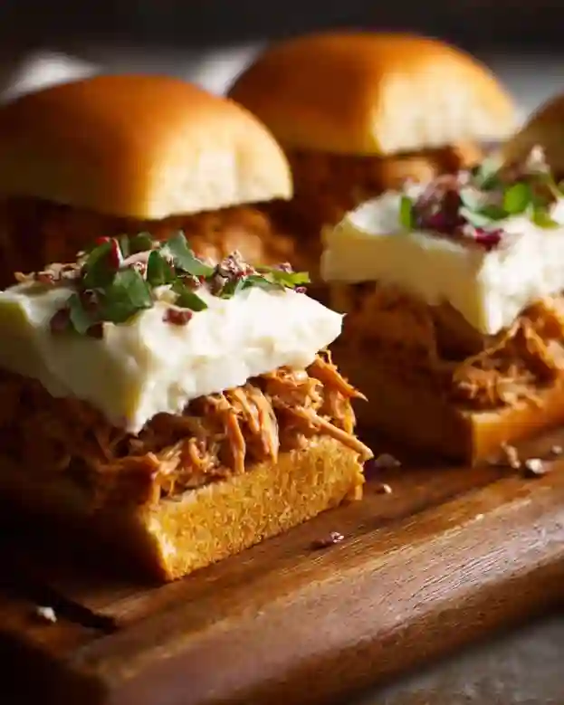 Shredded Rotisserie Chicken Sliders