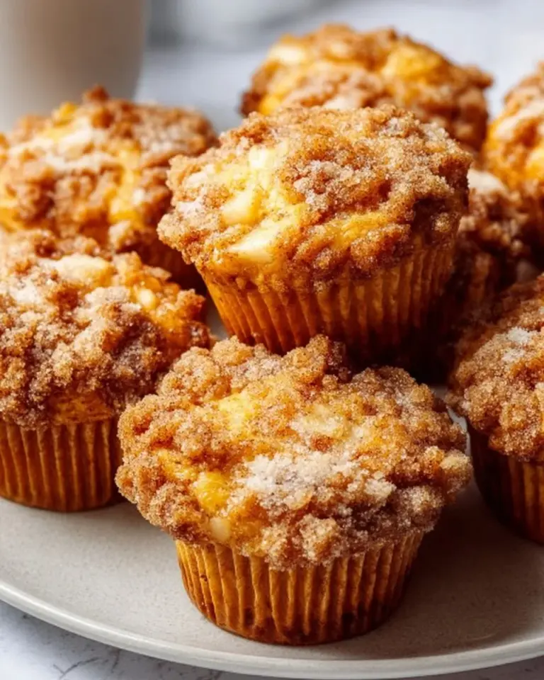 Delicious homemade Apple Cinnamon Muffins fresh out of the oven