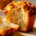 Freshly baked banana muffins on a cooling rack