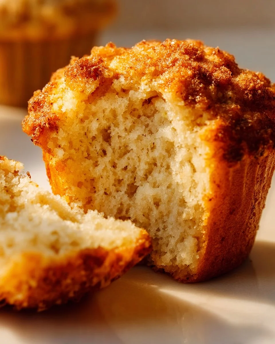 Freshly baked banana muffins on a cooling rack