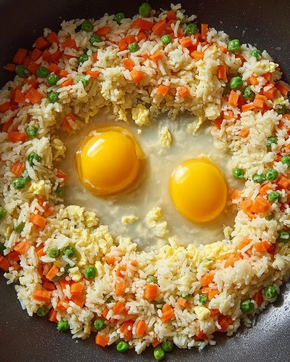 Bowl of cauliflower fried rice with vegetables and spices