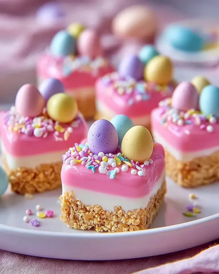 Easter no-bake mini cheesecakes decorated with spring themes