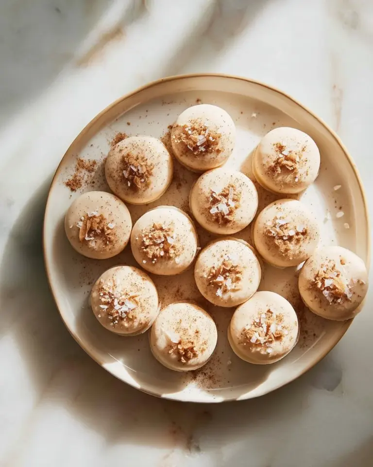Delicious homemade eggnog truffles decorated with holiday sprinkles