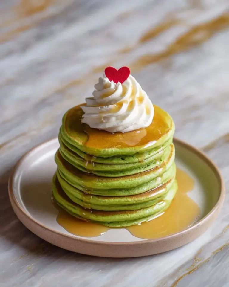 Healthy green pancakes made with spinach and herbs for a vibrant breakfast