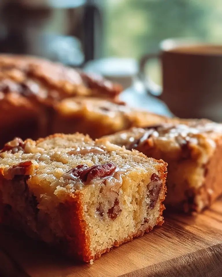 Honey Butter Sweet Alabama Pecanbread fresh out of the oven, rich and delicious.