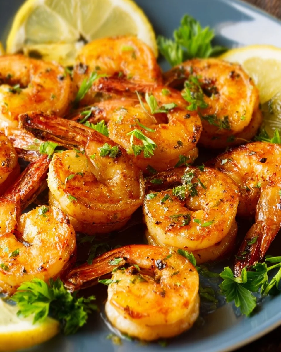 Delicious Old Bay shrimp skewers grilled to perfection