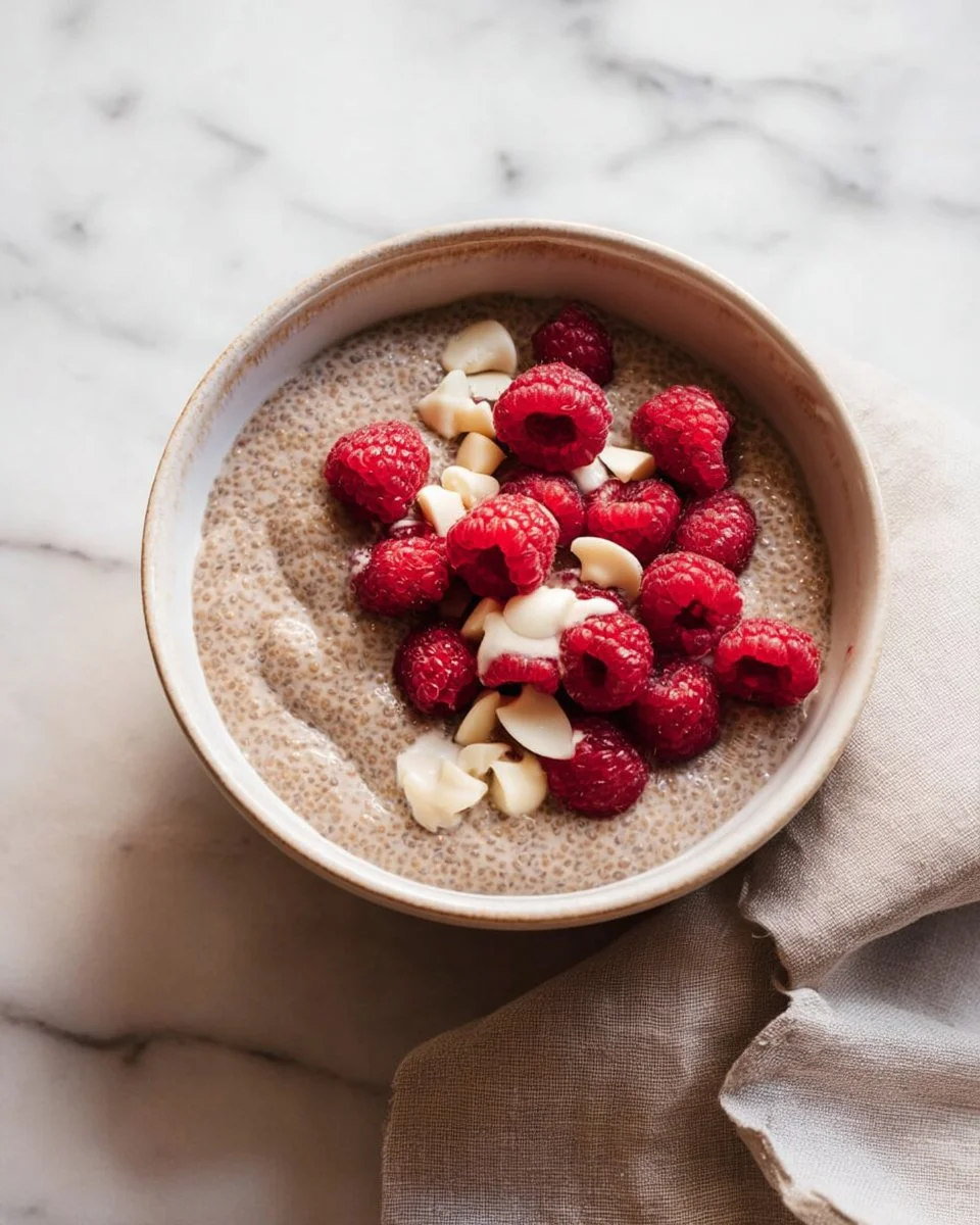 Bowl of colorful Overnight Oats topped with fruits and nuts