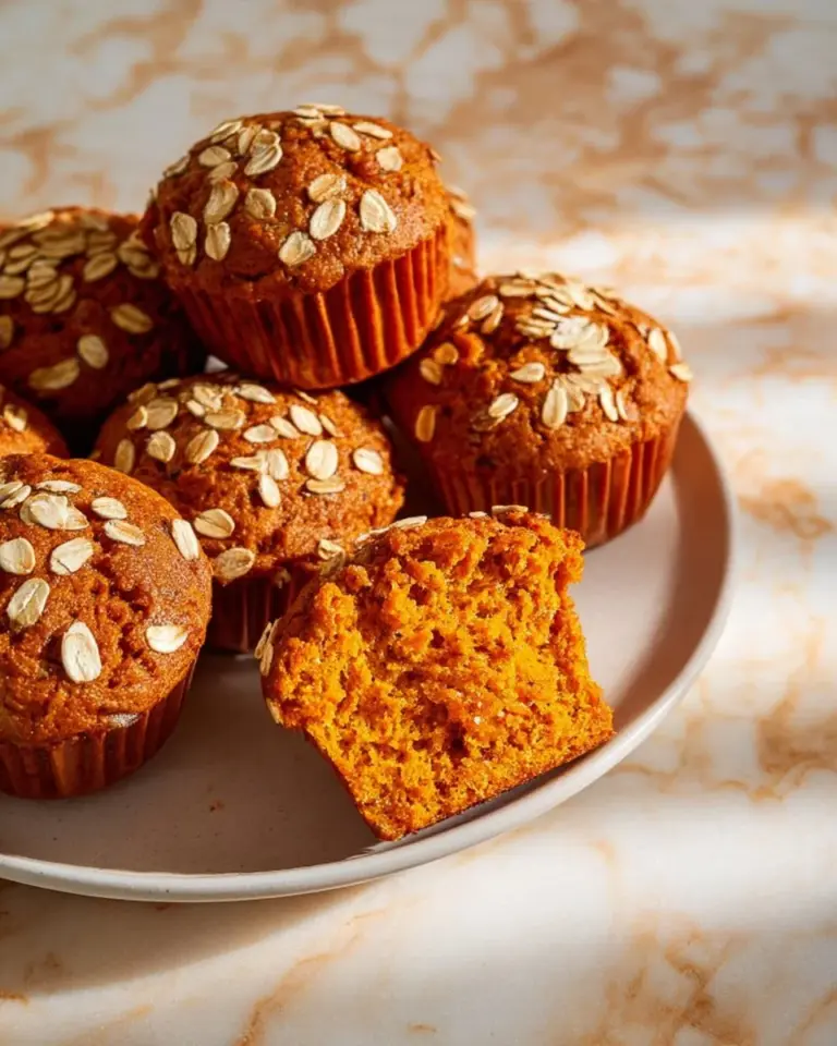 Freshly baked sweet potato muffins with a golden top and nutty flavor