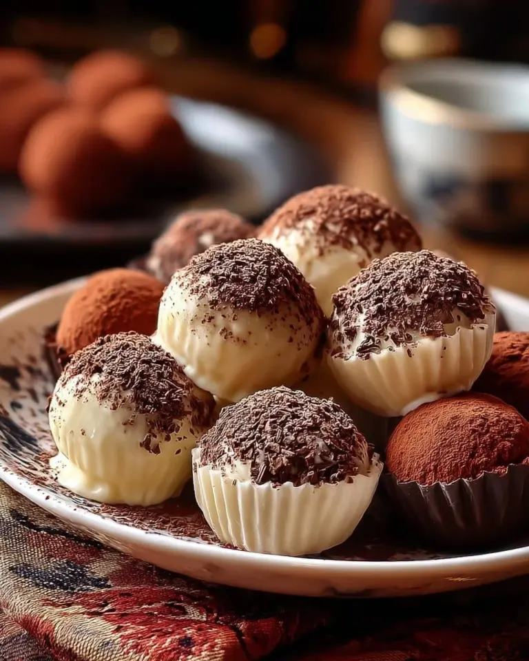 Delicious homemade tiramisu truffles made with coffee and mascarpone cheese