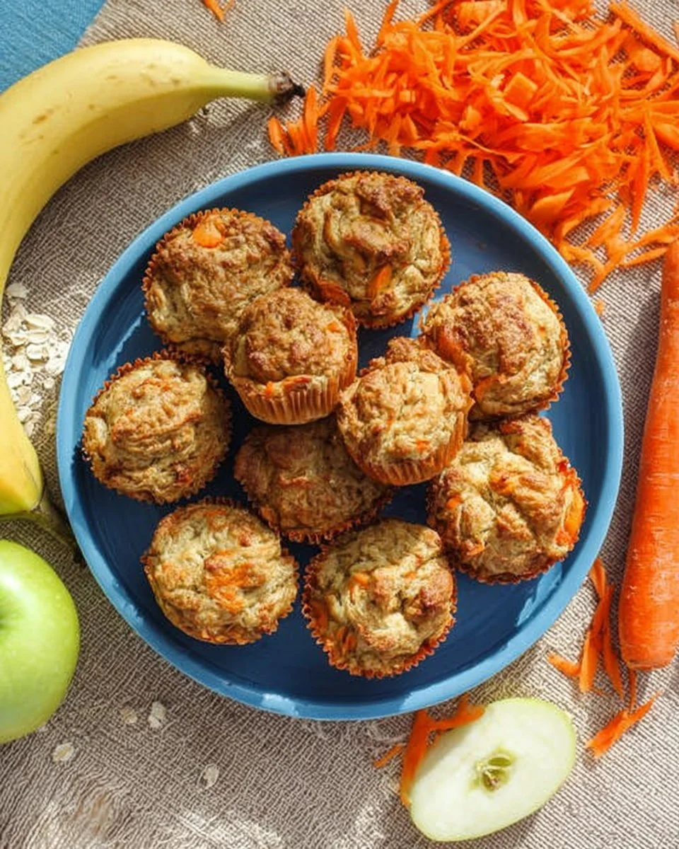 Homemade ABC Baby Muffins for healthy baby snacks